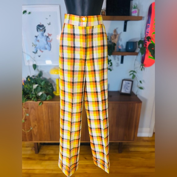 🌼 Vintage 1960s–Early 1970s Antigo Montreal Plaid Two-Piece Set - Picture 7 of 12